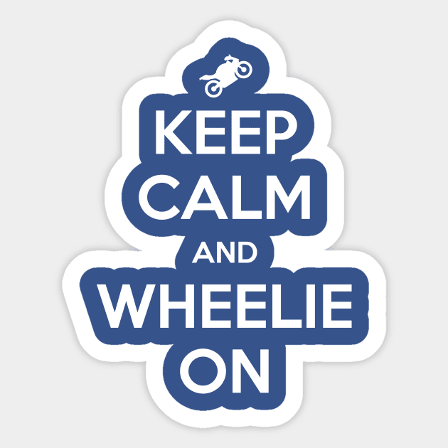 Wheelie On Sticker by GeekThreadz